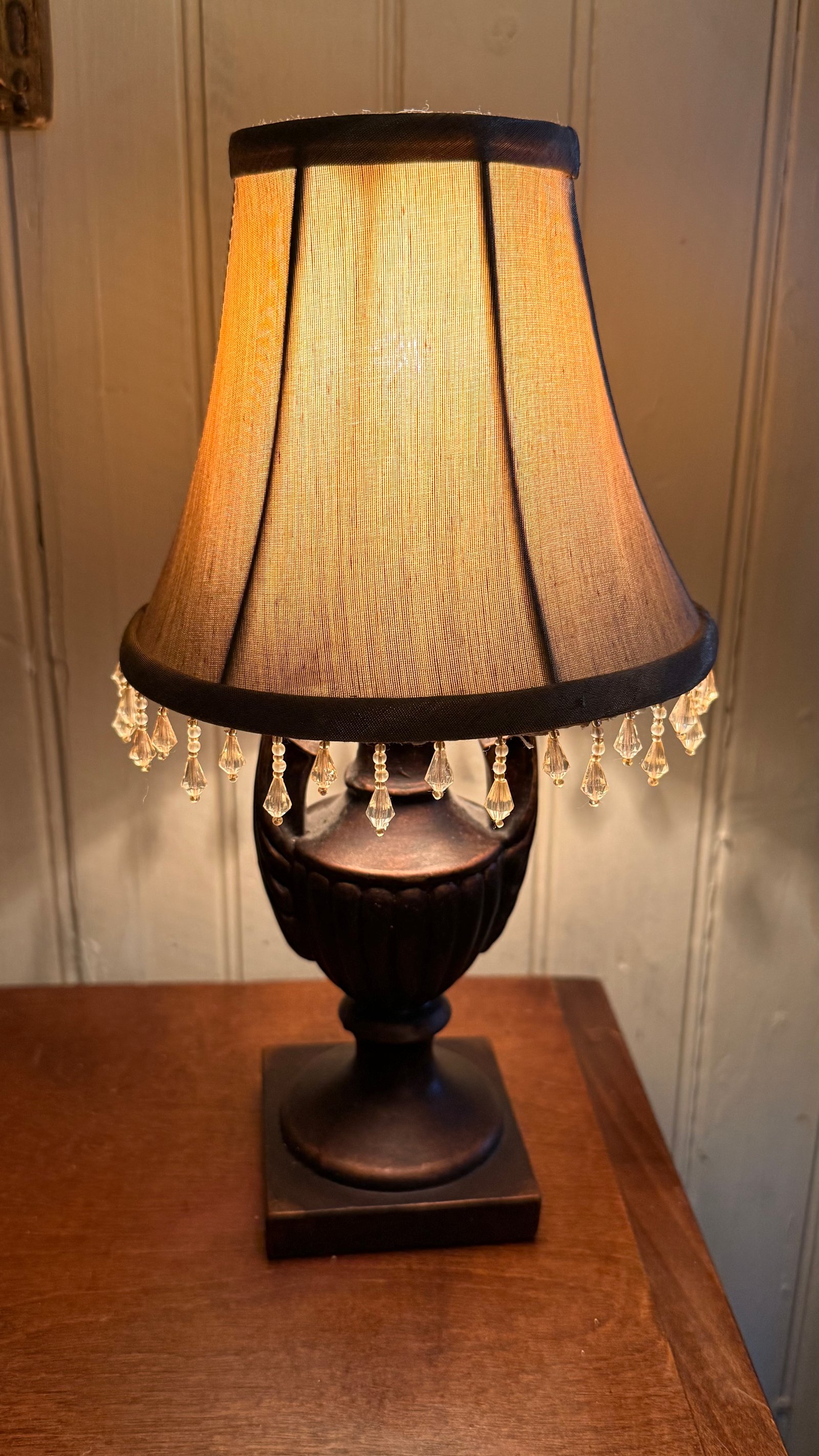 Vintage-style Hollywood Regency boudoir table lamp